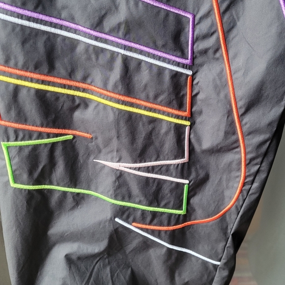 Nike Woven Black Pants Men's Size Medium Pockets Elastic Waist/ retro style - Picture 11 of 14